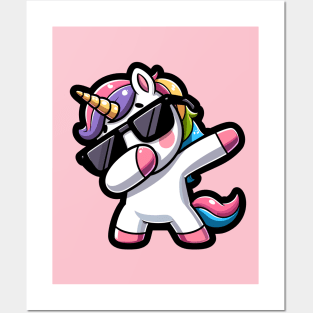 Dabbing Unicorn Posters and Art